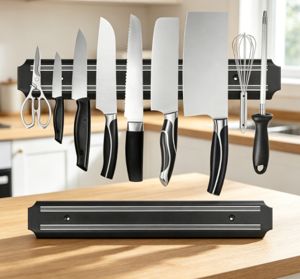 Set of magnetic knife strips, kitchen tool wall mounted storage rack